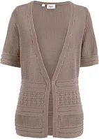 Cardigan traforato a mezze maniche, bonprix