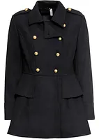 Cappotto corto stile militare in misto lana, petite, bonprix