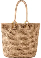 Borsa shopper di paglia, bpc bonprix collection