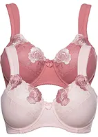 Reggiseno minimizer con ferretto  e poliammide riciclata (pacco da 2), bonprix