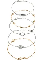 Braccialetti (set 5 pezzi), bonprix