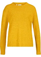 Maglione melange con scollo rotondo, bonprix