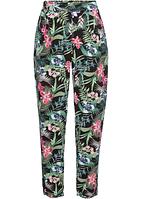 Pantaloni in maglina fantasia - Nero / verde / rosso fantasia