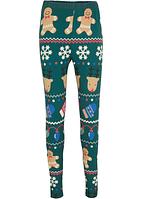 Leggings natalizi - Verde scuro