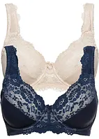 Reggiseno minimizer con ferretto (pacco da 2), bonprix