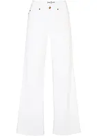 Jeans elasticizzati wide leg, vita media, bonprix