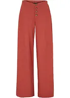 Pantaloni a palazzo in misto lino extra lunghi, bonprix