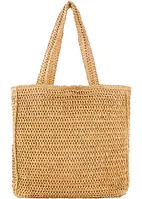 Borsa shopper effetto paglia, bonprix