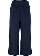 Pantaloni culotte cropped in misto lino, bonprix