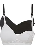 Reggiseno allattamento senza ferretto con cotone biologico (pacco da 2), bonprix