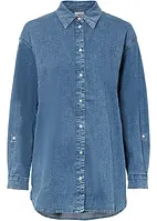 Camicia di jeans elasticizzata oversize, bonprix