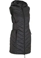 Gilet lungo trapuntato ultra leggero con sacchetto, bonprix