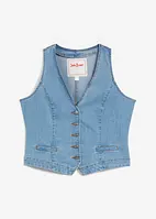 Gilet in jeans elasticizzato, bonprix