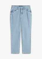 Jeans cropped straight, a vita media, bonprix