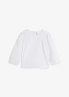 Blusa con ricami traforati, bonprix