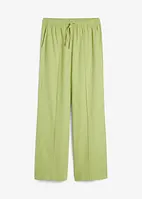 Pantaloni in misto lino con cucitura, bonprix