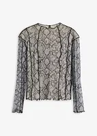 Maglia a maniche lunghe in mesh, bonprix