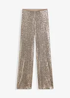 Pantaloni di jersey con paillettes, bonprix