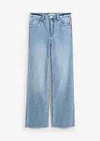 Jeans wide leg, a vita alta, bonprix