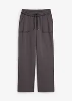 Pantaloni in felpa in misto cotone elasticizzato, bonprix