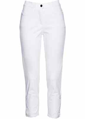 Pantaloni on sale bianchi bonprix