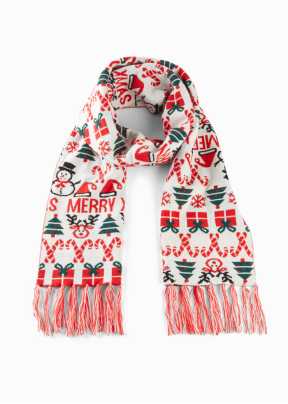 Scialle, sciarpa donna, foulard donna, Natale
