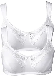 Reggiseno senza ferretto  con cotone biologico (pacco da 2), bonprix