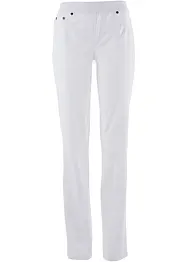 Pantaloni in cotone con elastico in vita e cinta comoda, straight, bonprix