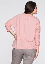 Maglione Donna Taglie Forti Maniche A Pipistrello - Camicetta Lunga Asimmetrica Cotone E Poliestere Nero L - 3