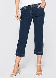 Jeans capri, a vita media, bonprix