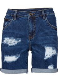 Shorts di jeans effetto sdrucito, RAINBOW