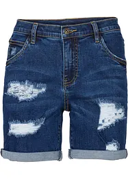 Shorts di jeans effetto sdrucito, bonprix