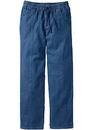 Pantaloni classic fit con elastico in vita in cotone leggero, straight, bonprix