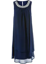 Abito in chiffon con strass, bonprix