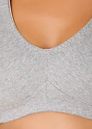 Reggiseno senza ferretto  con cotone biologico (pacco da 2), bonprix