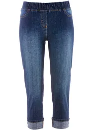 Jeans in cotone slim fit, a vita media, bonprix