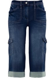Pinocchietti di jeans elasticizzato con cinta comoda, bpc bonprix collection
