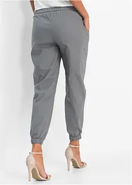 Pantaloni cropped in misto lino, bonprix