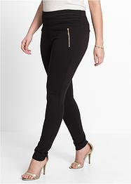 LessThanTenQuid Missloved Leggings In Viscosa E Lycra Taglie Forti, Nero 22-24, Elasticizzati E Comodi - 3