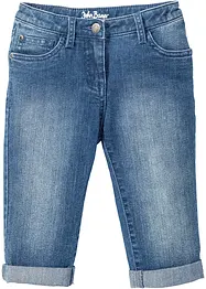 Jeans a pinocchietto, vita media, bonprix