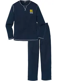 Pigiama a maniche lunghe in puro cotone, bonprix