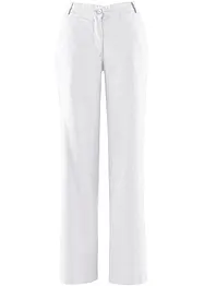 Pantaloni in misto lino con cinta comoda, bonprix