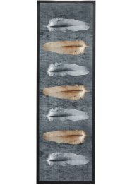 Zerbino con piume stampate, bpc living bonprix collection