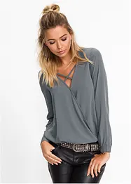 Blusa a portafoglio, bonprix