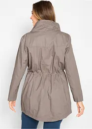 Parka corto in cotone sciancrato a collo alto, bonprix