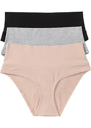 Panty prémaman (pacco da 3) con cotone biologico, bonprix