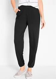 Pantaloni in jersey di viscosa fluente con tasche, bonprix
