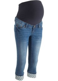 Jeans capri prémaman con risvolto a quadretti, bpc bonprix collection