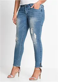 Jeans elasticizzati con cerniere, bonprix