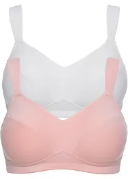 Reggiseno senza ferretto con cotone biologico (pacco da 2), bonprix